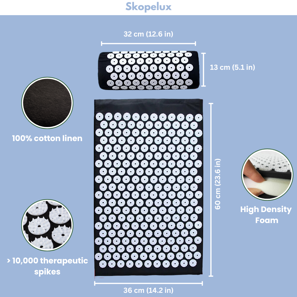 Acupressure Mat & Pillow Set